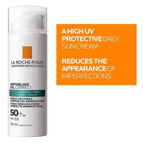 La Roche-Posay Anthelios Oil Correct Photocorrection Daily Gel Cream SPF 50+ ( Original Factory Leftover ) Glamour Glow
