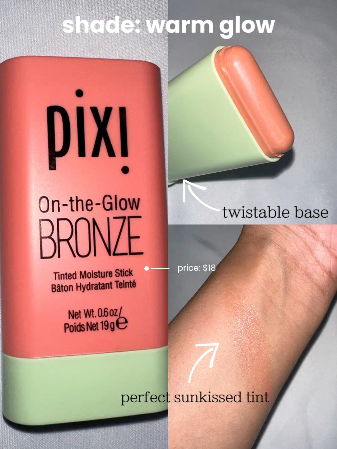 pixi On-the-Glow Bronze shade :Warm Glow Glamour Glow