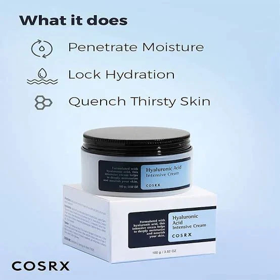 COSRX Hyaluronic Acid Intensive Cream 100 g ( Original Factory Leftover ) Glamour Glow