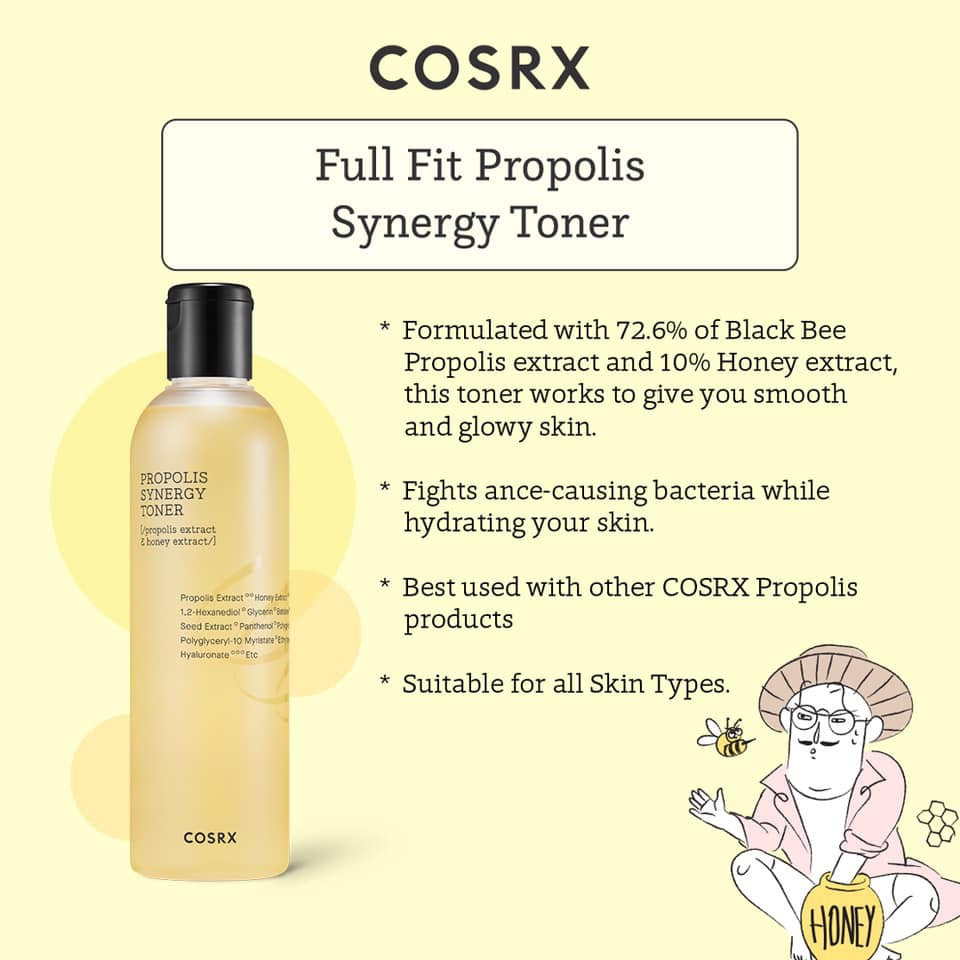 COSRX - Full Fit Propolis Synergy Toner 150ml    ( with honey and propolis extract)