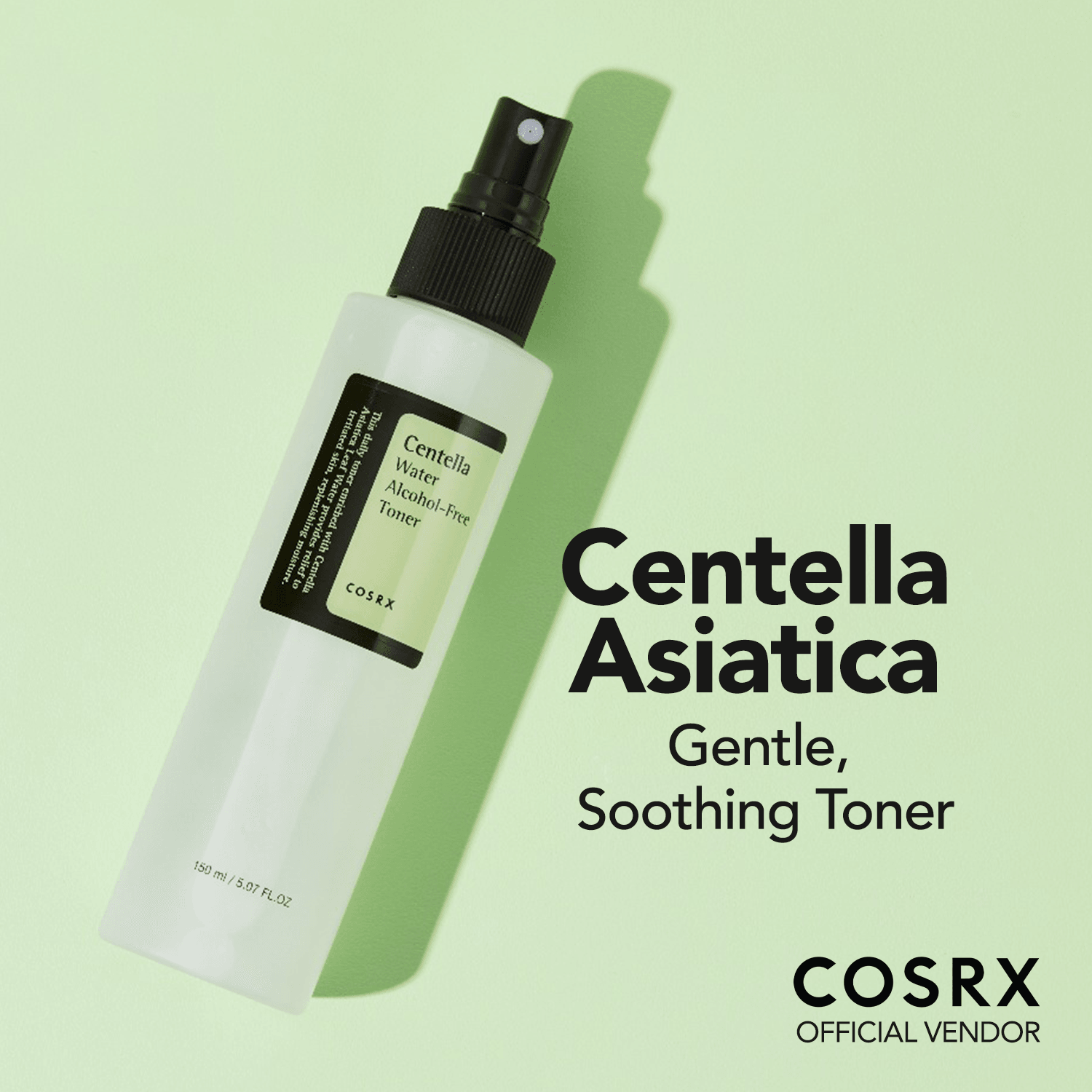 COSRX Centella water alcohol-free toner 150 ml ( Original Factory Leftover ) Glamour Glow