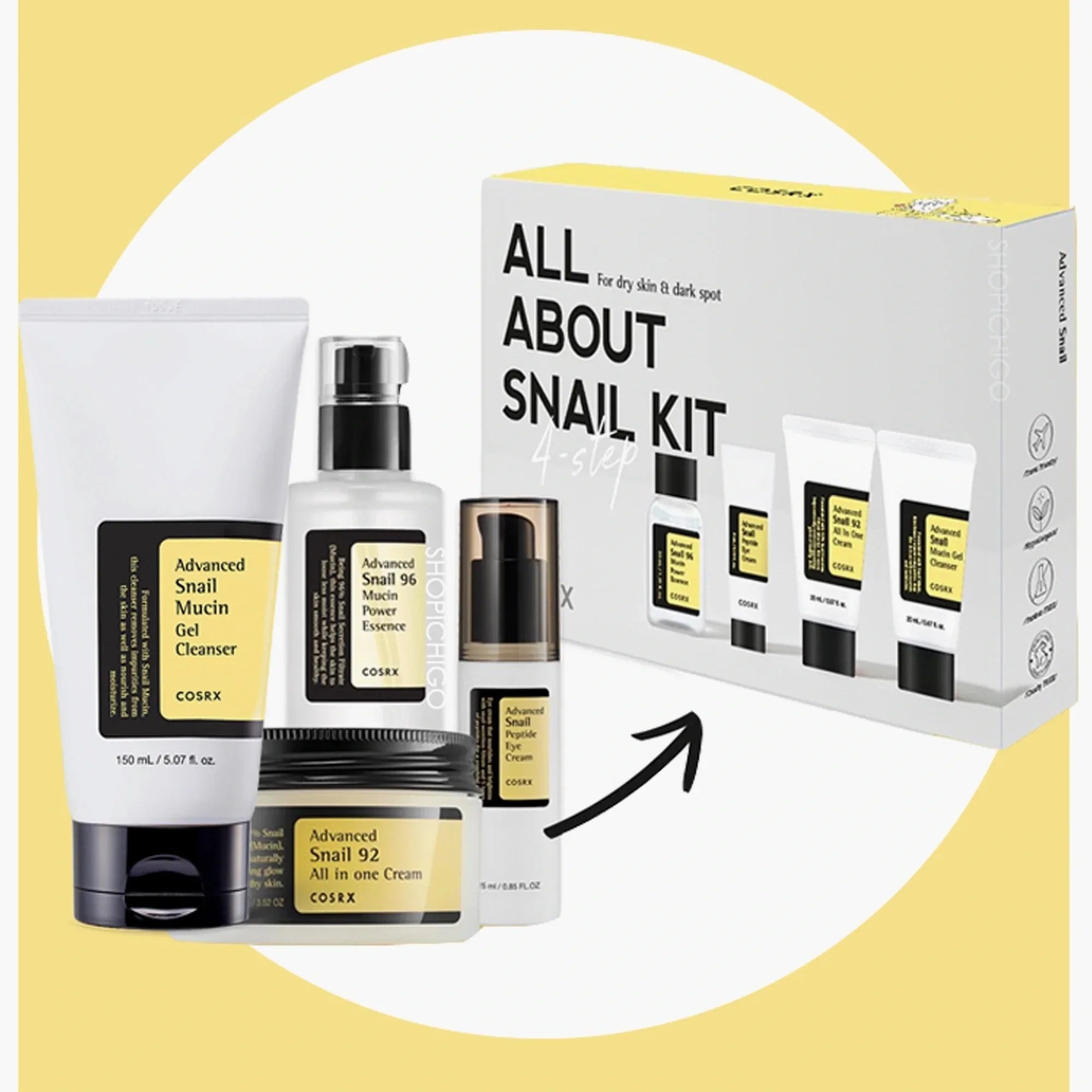 cosrx All About Snail Trial Kit 4 pcs