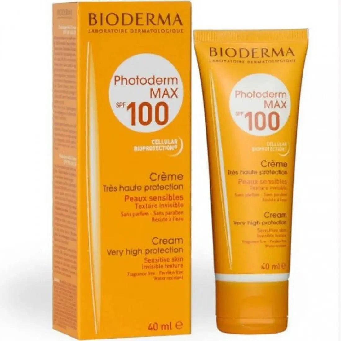 Bioderma Photoderm MAX Sunscreen Cream SPF 100 Golden Tint for Normal to Dry Sensitive Skin, 40ml ( Original Factory Leftover ) Glamour Glow 