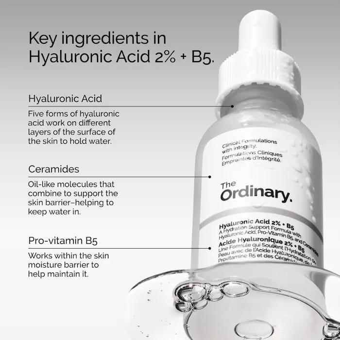 The Ordinary Hyaluronic Acid 2% + B5 Serum 60 ML Glamour Glow