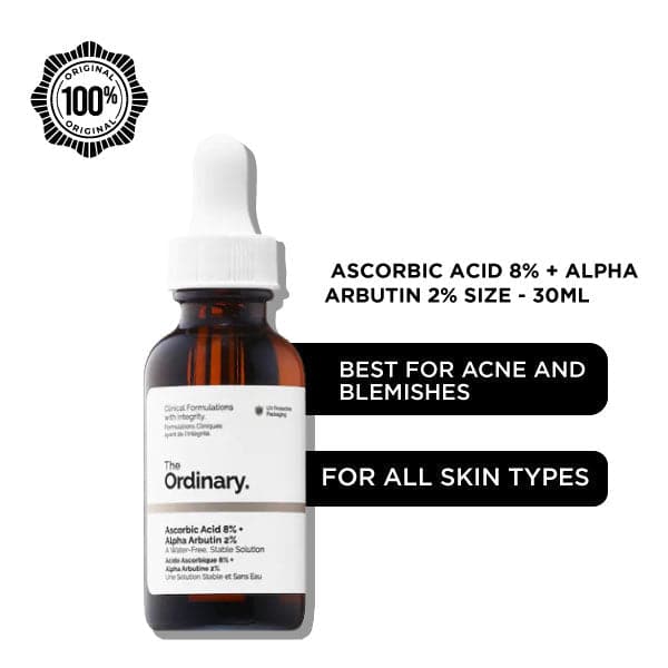 The Ordinary Ascorbic Acid 8% + Alpha Arbutin 2% Serum Glamour Glow