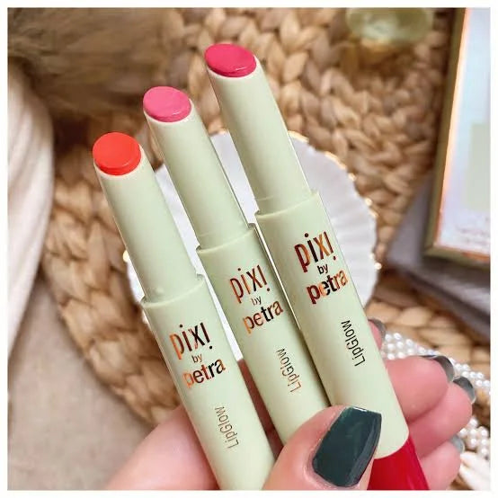 Pixi Lip Glow Tinted Lip Balm (Pacl of three) Glamour Glow