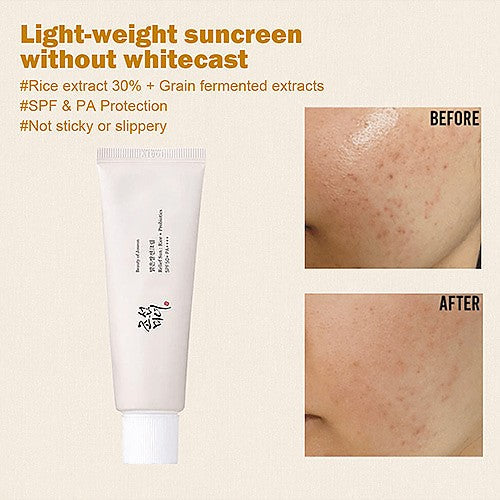 Beauty of Joseon Relief Sun Rice + Probiotics SPF50 pa++++  sunscreen ( Original Factory Leftover ) Glamour Glow